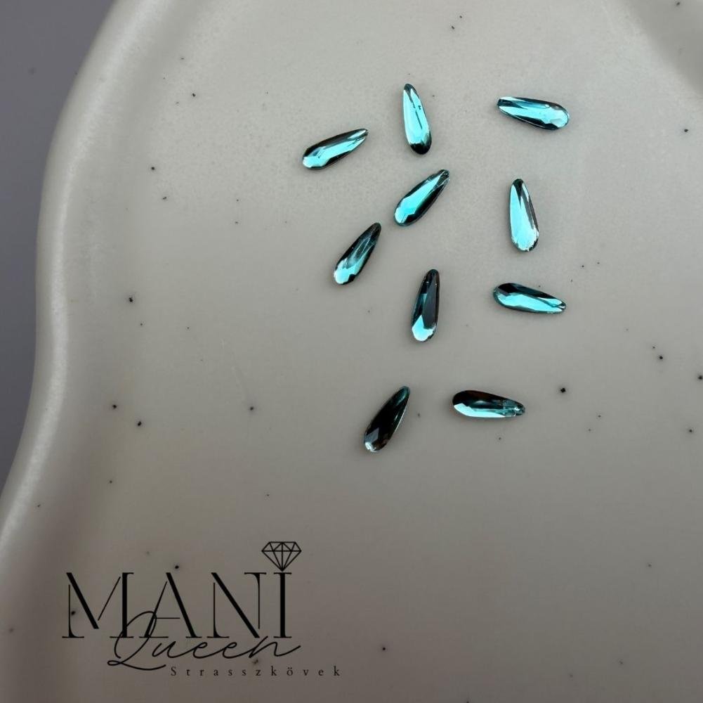 Csepp mini Türkiz 2x6 mm
